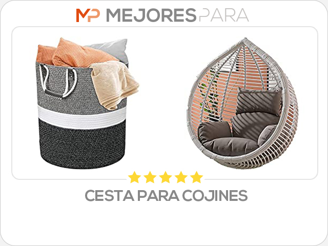 cesta para cojines