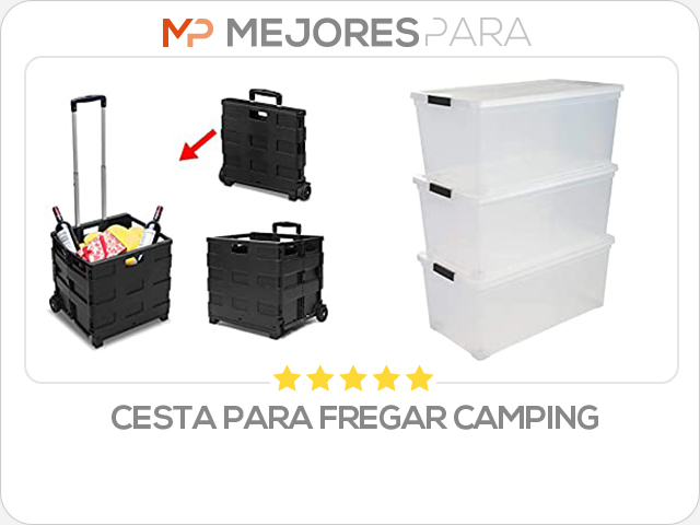 cesta para fregar camping