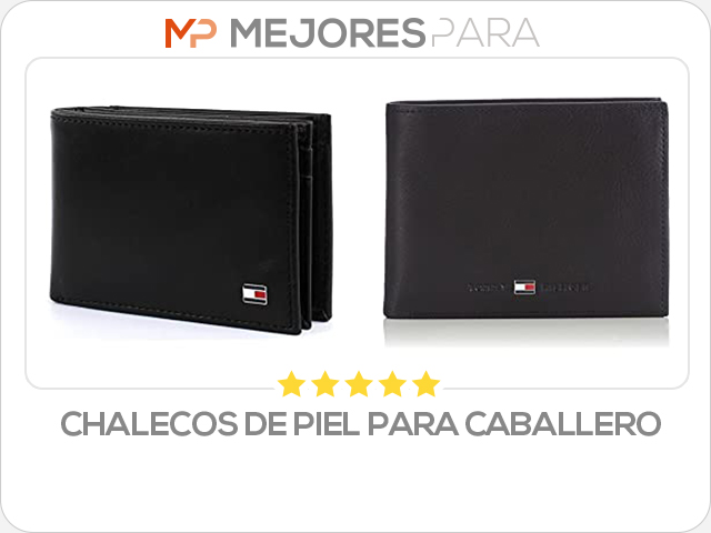 chalecos de piel para caballero