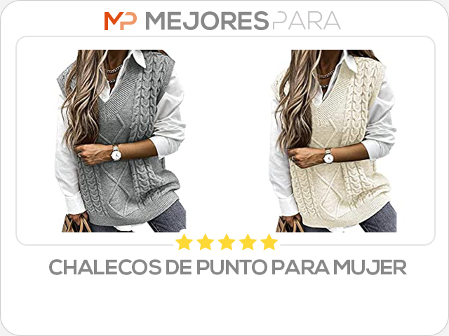 chalecos de punto para mujer