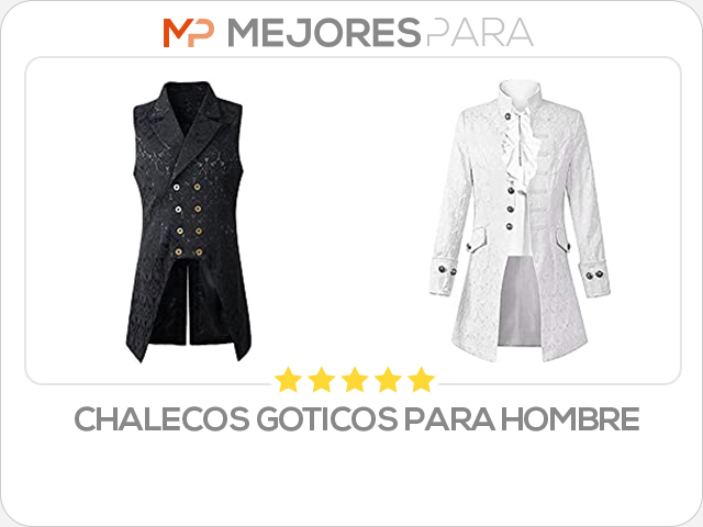 chalecos goticos para hombre