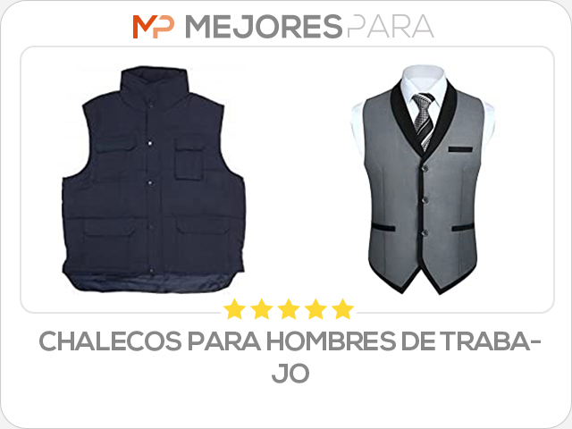 chalecos para hombres de trabajo