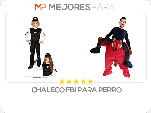 chaleco fbi para perro