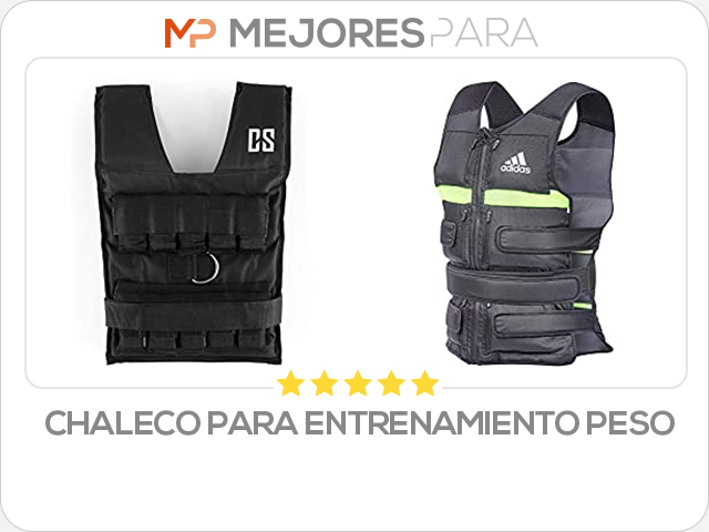 chaleco para entrenamiento peso