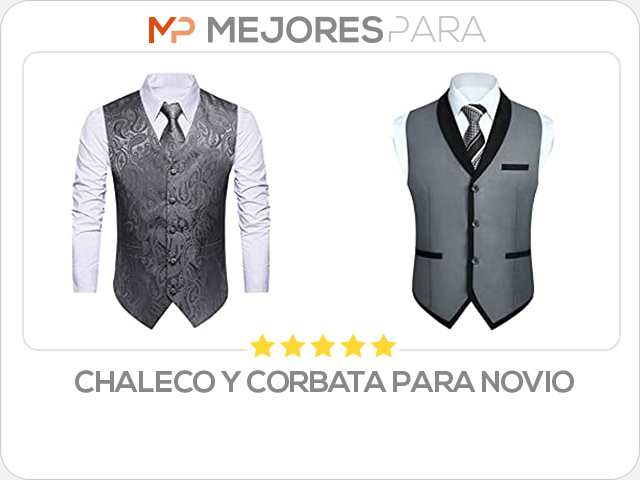 chaleco y corbata para novio