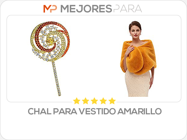 chal para vestido amarillo