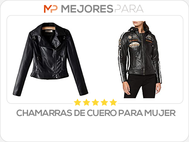 chamarras de cuero para mujer