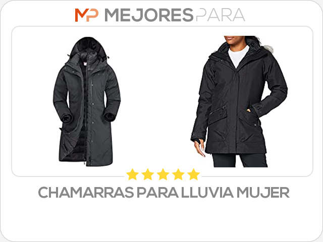 chamarras para lluvia mujer