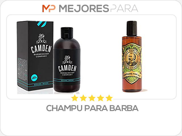 champu para barba