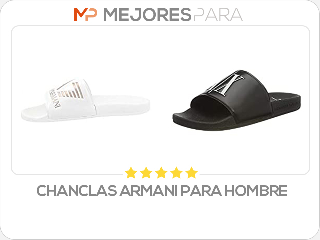 chanclas armani para hombre