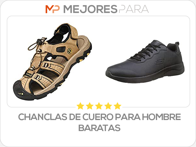 chanclas de cuero para hombre baratas