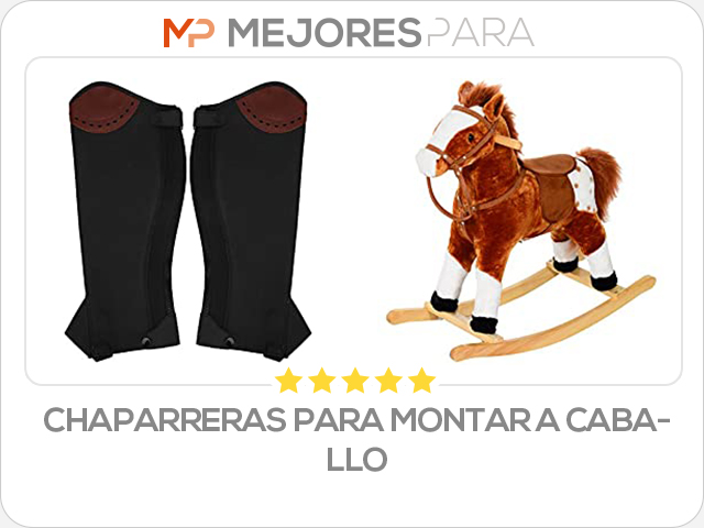 chaparreras para montar a caballo