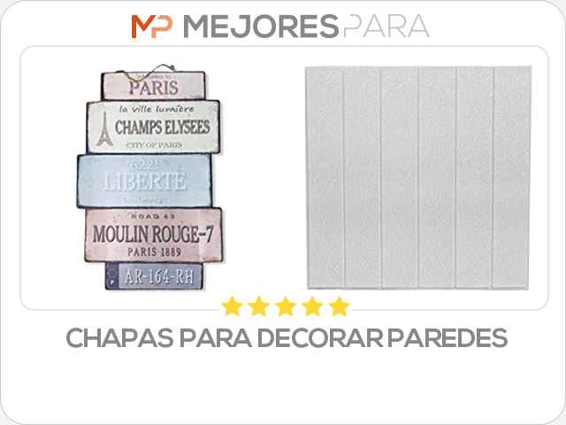 chapas para decorar paredes