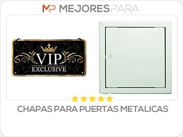 chapas para puertas metalicas