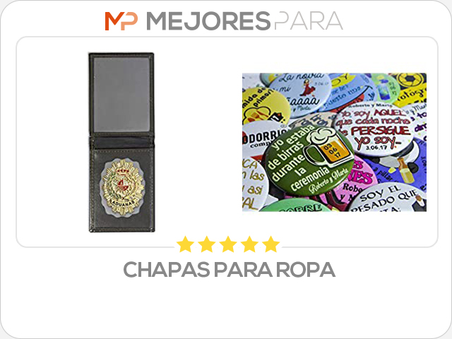 chapas para ropa