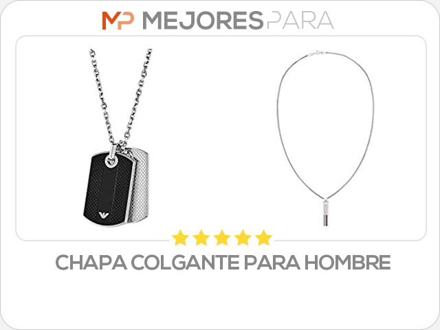 chapa colgante para hombre