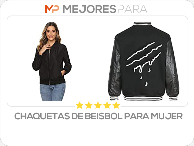 chaquetas de beisbol para mujer