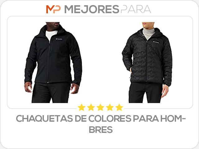 chaquetas de colores para hombres