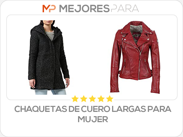 chaquetas de cuero largas para mujer