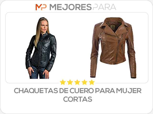 chaquetas de cuero para mujer cortas