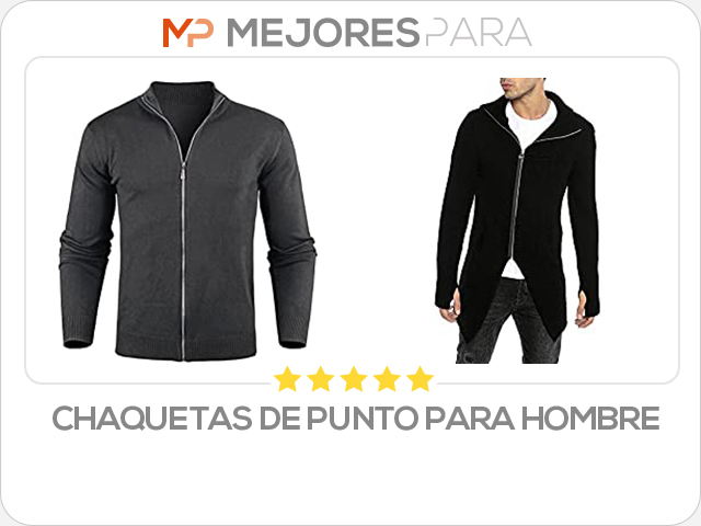 chaquetas de punto para hombre