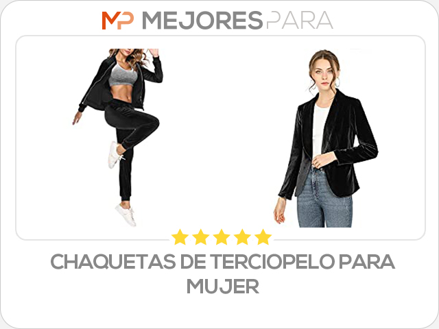 chaquetas de terciopelo para mujer