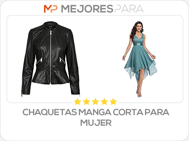 chaquetas manga corta para mujer