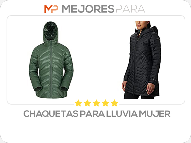 chaquetas para lluvia mujer