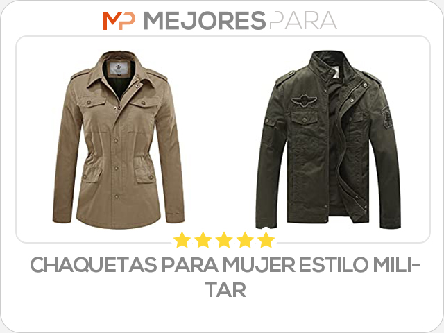 chaquetas para mujer estilo militar