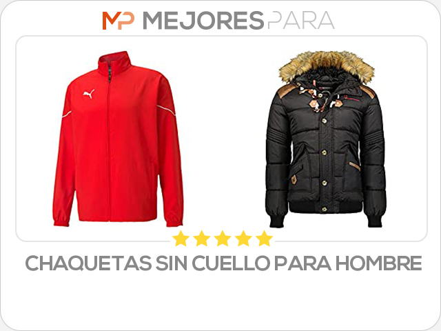 chaquetas sin cuello para hombre