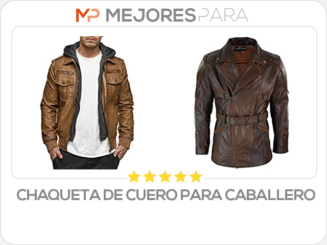 chaqueta de cuero para caballero