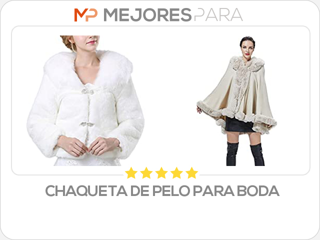 chaqueta de pelo para boda