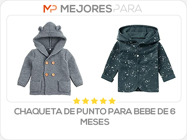 chaqueta de punto para bebe de 6 meses