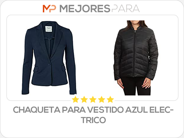 chaqueta para vestido azul electrico