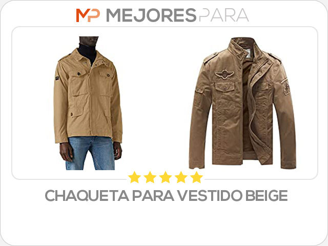 chaqueta para vestido beige