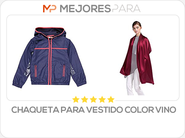 chaqueta para vestido color vino