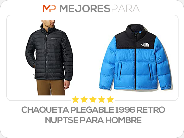 chaqueta plegable 1996 retro nuptse para hombre