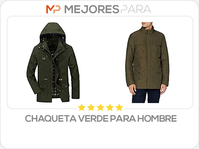 chaqueta verde para hombre