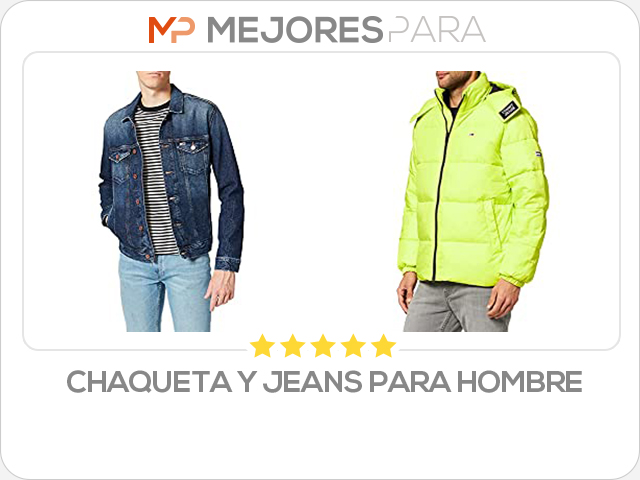 chaqueta y jeans para hombre