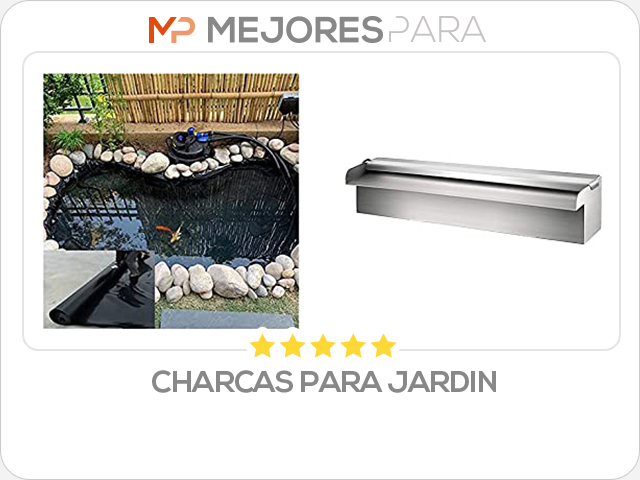 charcas para jardin