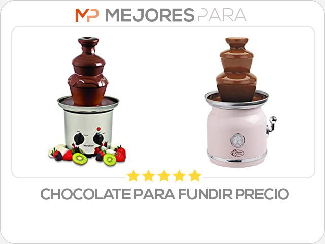 chocolate para fundir precio