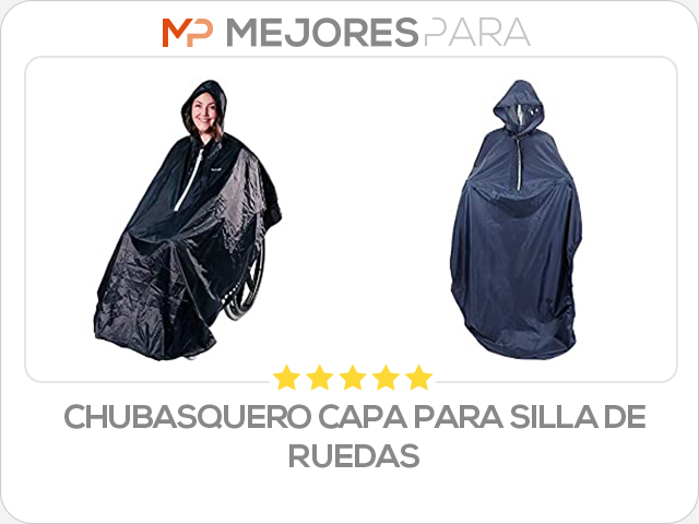 chubasquero capa para silla de ruedas