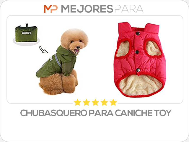 chubasquero para caniche toy