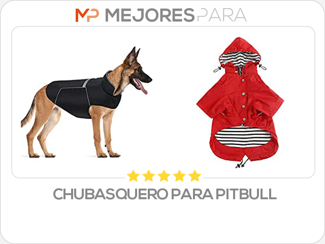 chubasquero para pitbull