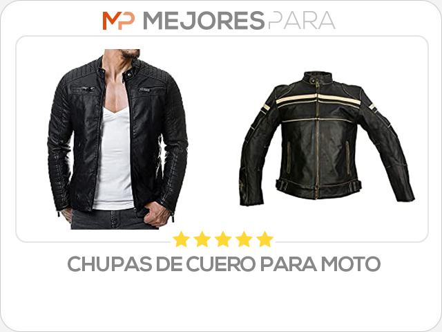 chupas de cuero para moto