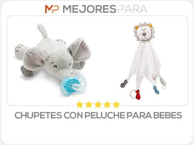 chupetes con peluche para bebes