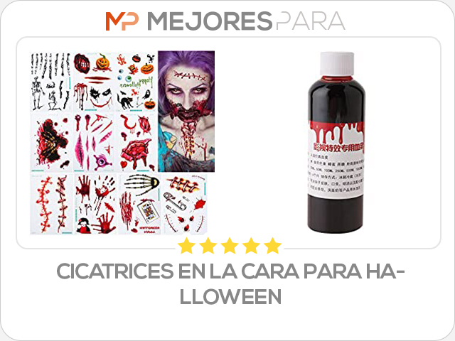 cicatrices en la cara para halloween