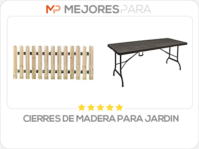 cierres de madera para jardin