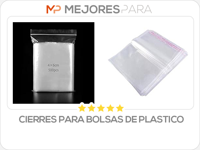 cierres para bolsas de plastico