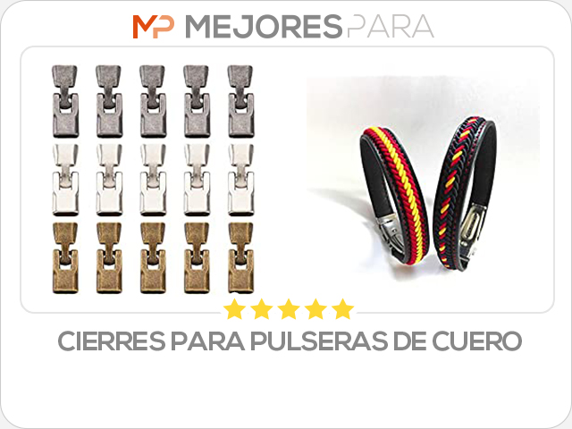 cierres para pulseras de cuero